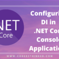 Configuring DI in .net core console applications