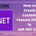 custom feature filters in aspnet core
